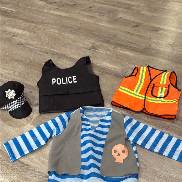 Kids Police and Pirate Costume Set - Picture 1 of 4